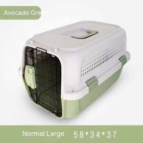 Outing Pet Cat Air Consignment Suitcase (Option: Green-Small Size Ordinary)